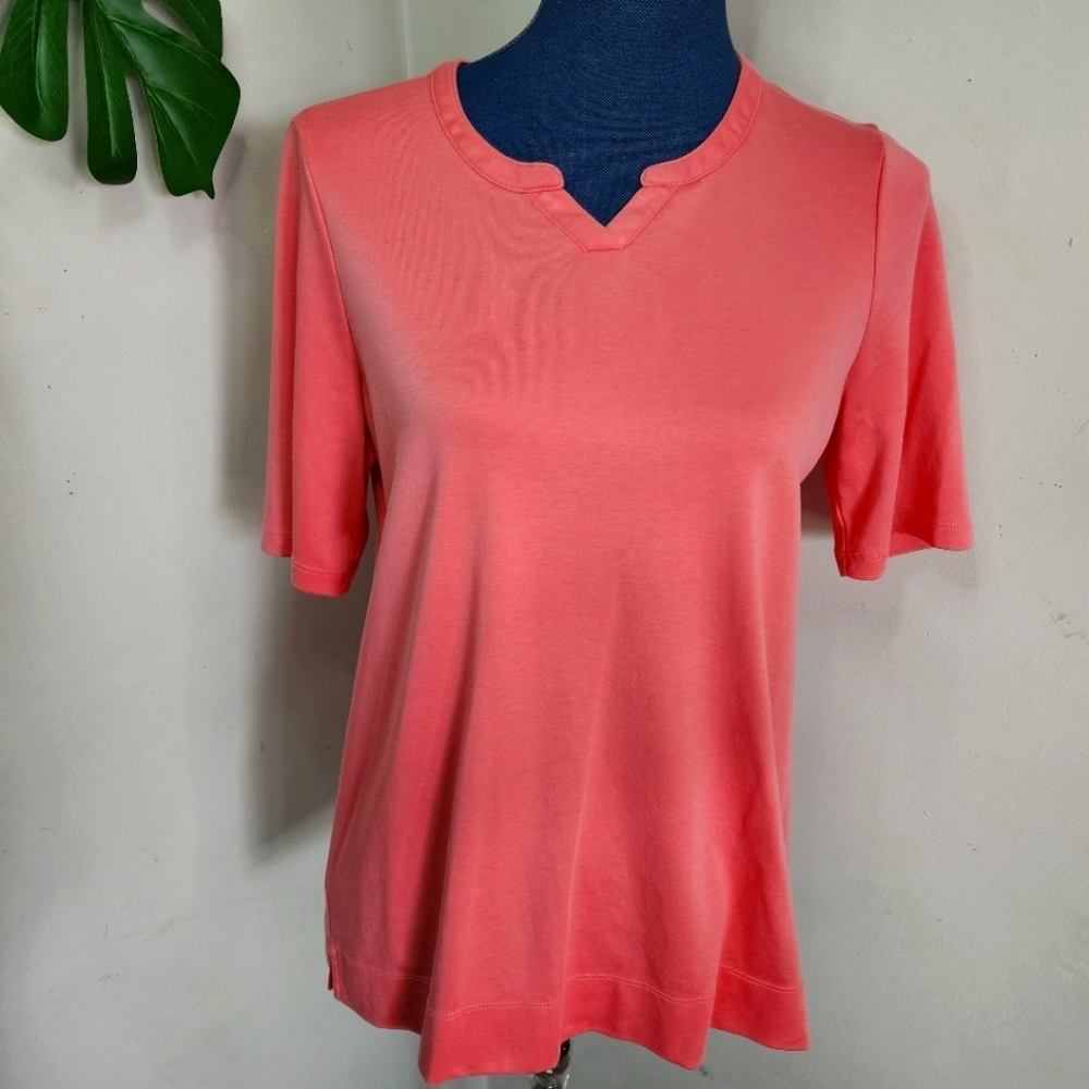 LL Bean Supima Cotton Short Sleeve Top